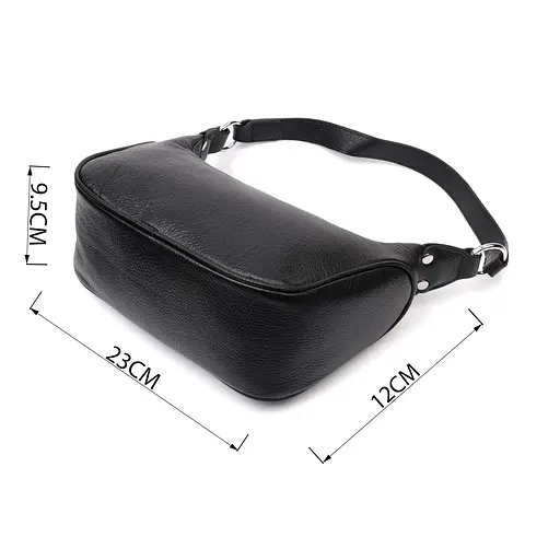 Женская кожаная сумка Vintage полукруглого формата с одной ручкой Vintage 23х12х9.5 см sum0029061 - фото 3