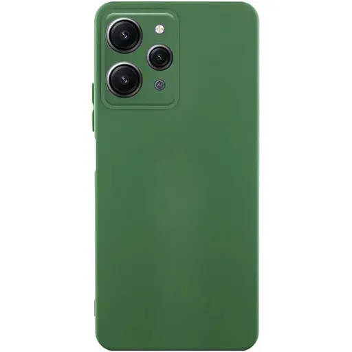 Чехол TPU Getman Liquid Silk Full Camera для Xiaomi Redmi 12 Зеленый / Dark green