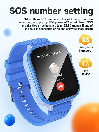 Детские смарт-часы с сим-картой Hoco Y101 с поддержкой 4G и Wi-Fi голубые - фото 9