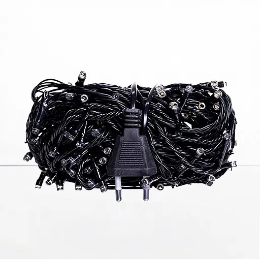 Новогодняя гирлянда комнатная нить GarlandoPro 18 м 180 LED черная проволока Желтый свет W180LED18MBY - фото 2