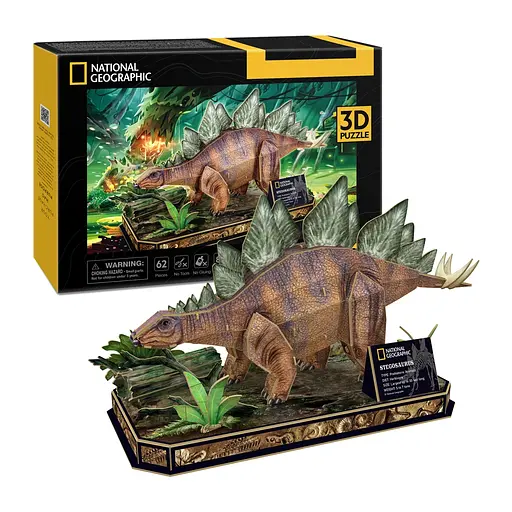 Пазл Cubic Fun 3D National Geographic Dino Стегозавр (DS1054h) - фото 6