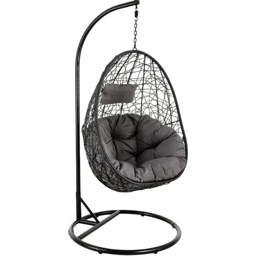 Подвесное кресло-кокон Di Volio Bacoli одноместное черный