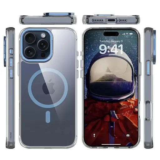 Чохол Epik TPU Space Case Apex with MagSafe для Apple iPhone 16 Pro Max 6.9 Navy Blue - фото 2