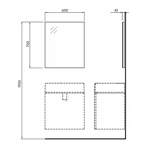 Дзеркало для ванної кімнати Kolo Twins 60 см 88458000 - фото 5