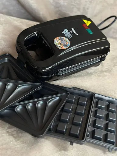 Сэндвичница 3 в 1 Magio MG-363 бутербродница гриль вафельница Черный 570 Вт - фото 7