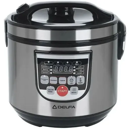 Мультиварка Delfa DMC-500 Stainless steel/black UA
