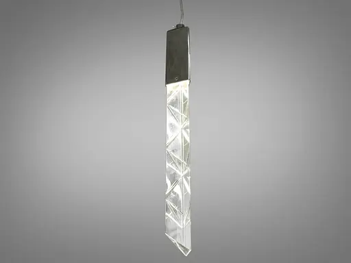 Сучасна світлодіодна люстра потужністю 3W, колір-хром - фото 1