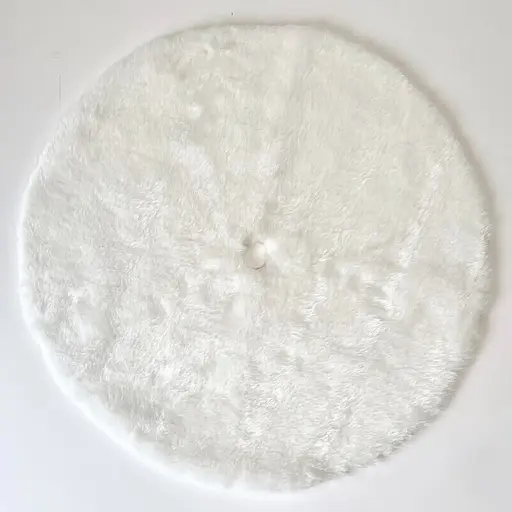 Килимок-спідниця під ялинку Hvoya хутряний d-90 см білий