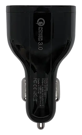 Автомобильное зарядное устройство XON UniLink Type-C 15W (PD15) + QC3.0 + 5V/3.1A Black (CU2A1C30QB 3425) - фото 7