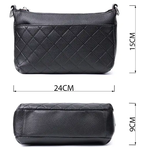 Сумка Vintage для женщин на три отделения из натуральной кожи 24х15х9 см sum0027514 - фото 3