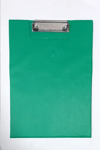 Клипборд ПВХ 0321, планшет книжка А4 / А3 с зажимом, бумвенил, в пакете (8058778152454) Зелёный - фото 1