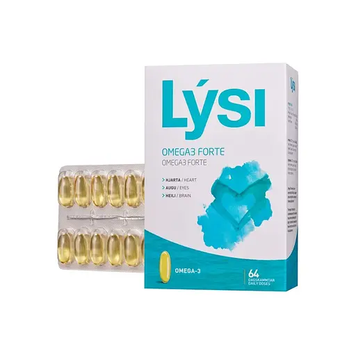Омега 3 LYSI Omega3 Forte, 64 капсул из рыбьего жира - фото 2