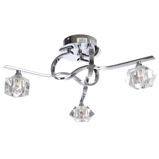 Люстра потолочная Brille галогенная для кухни G9 40W CH (BR-372C/3)