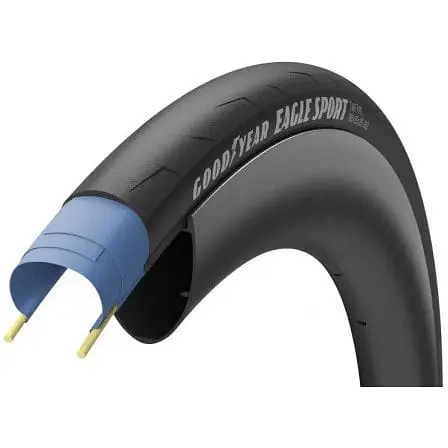Покрышка GoodYear 700 x 25C 25-622 Eagle Sport tube type folding 60tpi Black (1084-TIR-01-71)