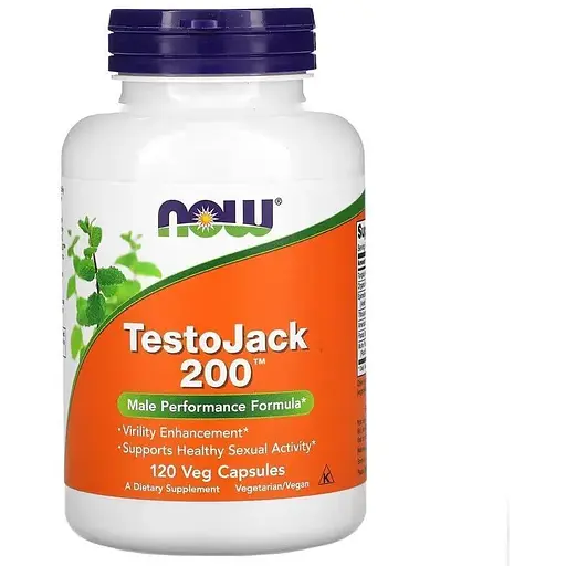 Стимулятор тестостерону NOW Testo Jack 200, 120 вегакапсул