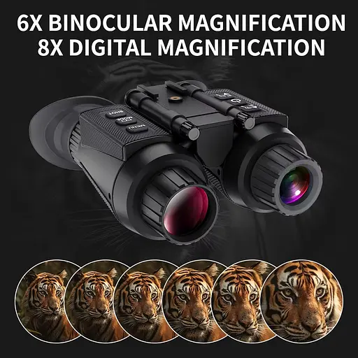 Бинокуляры ночного видения NV8300 HD 4K (до 500м) + шлем (ABS пластик) + крепление FMA L4G24 + карта 64Гб - фото 3