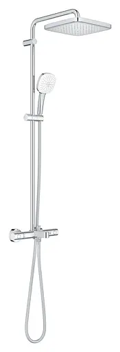 Душова система настінного монтажу з термостатом для ванни Grohe Tempesta System 250 Cube 26975001, Хром - фото 2