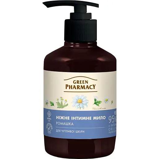 Жидкое мыло для интимной гигиены Зеленая Аптека Ромашка 370 мл