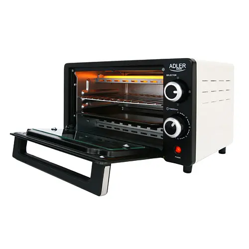 Електрична піч духовка Adler AD 6003 об'єм 9 л потужність 1400 Вт - фото 2