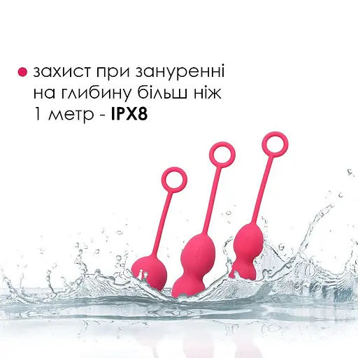 Набор вагинальных шариков со смещенным центром тяжести Svakom Nova Plum Red - фото 4