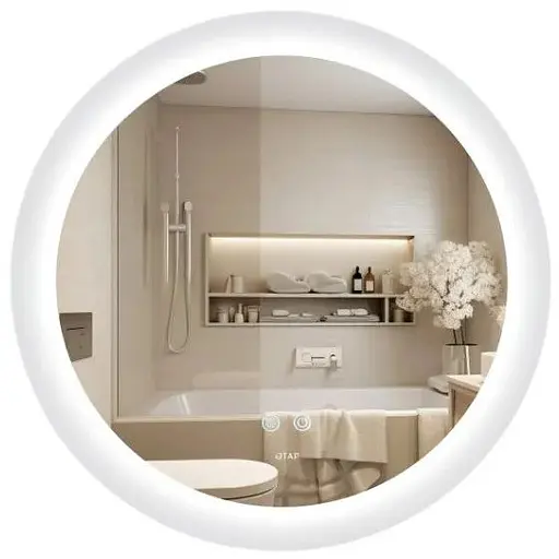 Зеркало Qtap Taurus круглое с LED-подсветкой Touch QT2478R607 - фото 1