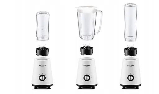 Портативний блендер 3 в 1 Mozano Nutri Sport 450Вт Білий 3 ємності в комплекті - фото 5