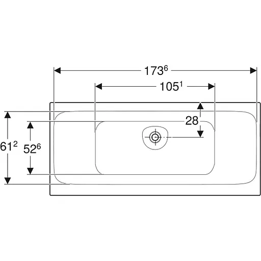 Ванна акриловая Gebert Tawa 180x80 554.124.01.1 + ножки Белый - фото 4