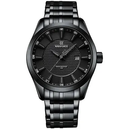 Наручний годинник чоловічий Naviforce Perfect Чорний (3109)