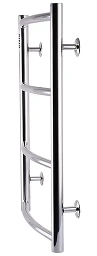 Водяной полотенцесушитель Unio LD W 600-400-4 Лесенка Дуга, Хром - фото 2