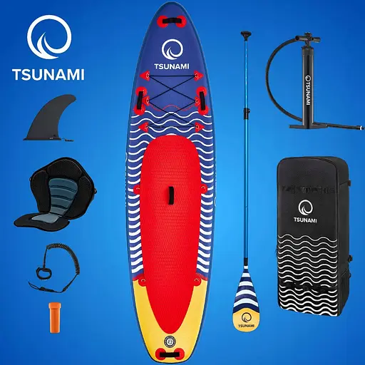 Надувная SUP доска TSUNAMI 350 см с веслом Wave T04 (P-5907739314239) - фото 8