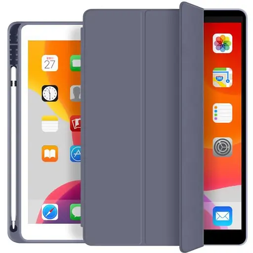Чохол-книжка DK для Apple iPad 10.2" 7gen 2019 екокожа/силікон Smart Case cлот стилус (011189) lavender