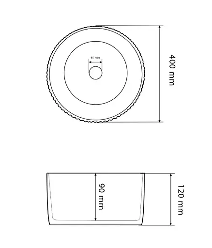 Умивальник VBI Brindisi M stains glossy накладний VBI-014103, Мармур - фото 3
