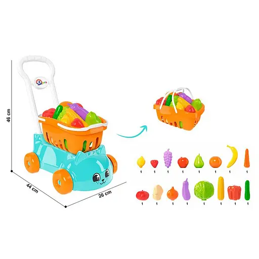 Дитячий візок для супермаркету ТехноК 7570TXK - фото 4