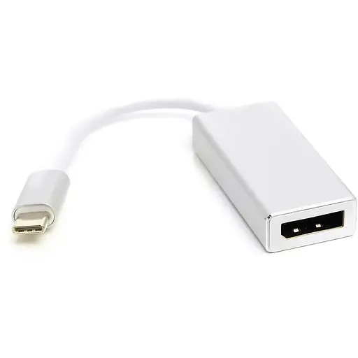 Переходник PowerPlant USB Type-C 3.1 Thunderbolt 3(M) - DisplayPort(F), 4K, 0.15 м