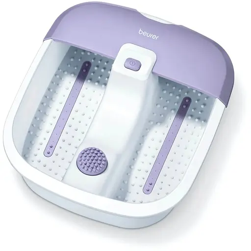 Beurer Масажна ванночка для ніг, від мережі, 1,3кг, 3 режими, підтрим. температури води, біло-фіолетовий