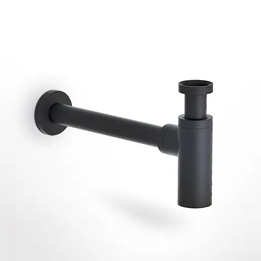 Сифон для умивальника Imex чорний матовий SCL002/NG, Чорний матовий - фото 2