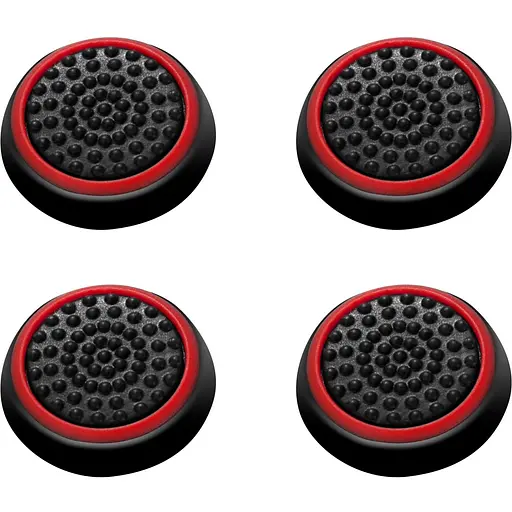 Накладки на стики Thumb Grips 4-pack для PS4/PS5/Xbox Black Red [140709]