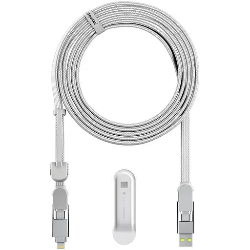 Кабель Rolling Square inCharge XL 3 м білий (XLL02R) - фото 1