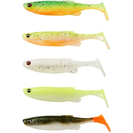 Силікон Savage Gear Fat Minnow T-Tail 130 мм 20.0g Darkwater Mix (5 шт/уп)