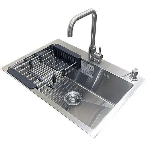 Комплект мийка + змішувач Romzha Arta U-600S (B)