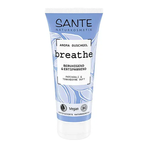Vegan Аромагель для душу Sante Breathe Пачулі та Боби Тонка 200 мл - фото 1