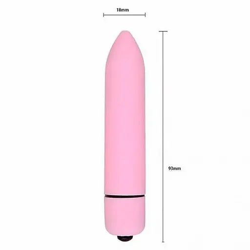 Міні віброкуля для жінок з 10 режимами вібрації 9,3 см рожевий - фото 2