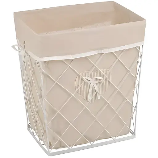 Корзина металлическая Handy Home Stainless, 42х31х49 см, бежевая (EW-50 L)