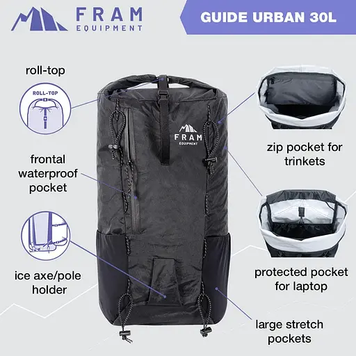 Рюкзак Fram Guide Urban 30 L Black (1044-id_6981) - фото 9