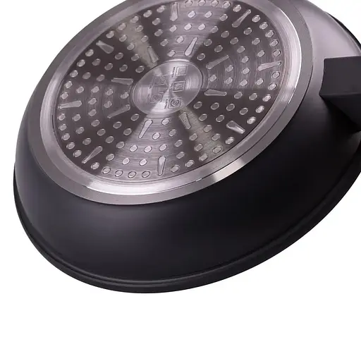 Сковорода алюминиевая ⌀ 20см с антипригарным гранитным покрытием TS Kitchen сковорода для жарки Черная - фото 2