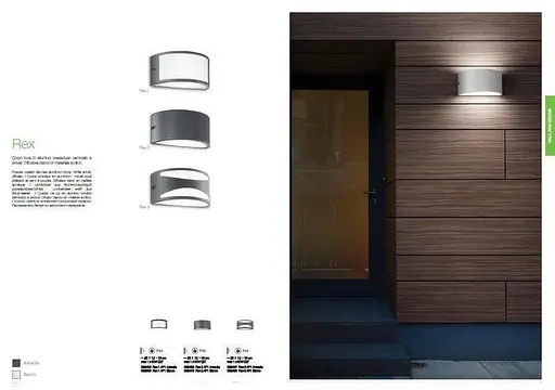 Вуличний світильник Ideal Lux REX-2 AP1 ANTRACITE (092423) - фото 5