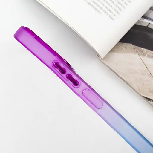 Чехол Epik TPU+PC Fresh sip series для Xiaomi Redmi 12 Синий / Фиолетовый - фото 4