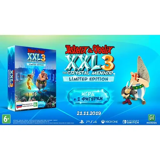 Игра Asterix & Obelix XXL 3 The Crystal Menhir Limited Edition (русская версия) (Nintendo Switch) - фото 2