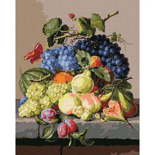 Картина за номерами "Оксамитовий натюрморт" ©Amalie Kärcher Ideyka KHO5655 40x50 см