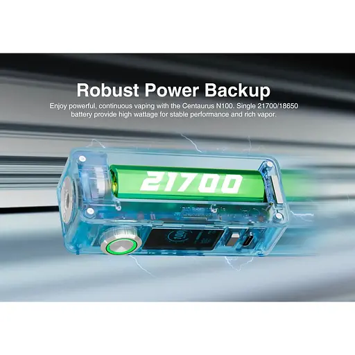 Электронная сигарета Lost Vape Centaurus N100 100W with Centaurus Sub Ohm Tank 5ml Kit Blue Waves (17426) - фото 4